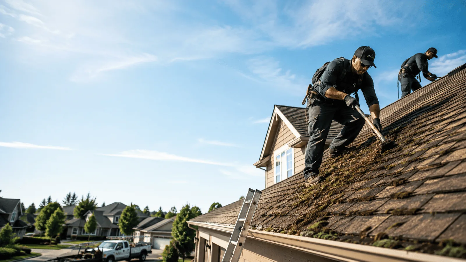 Roof Moss Removal in Plainfield, IL near me